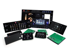 Poliestrowy przełącznik membranowy pojemnościowy HMI do urządzeń gospodarstwa domowego